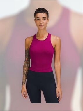 Lululemon Ebb to Street Cropped
Racerback Tank Top
Magenta Purple
